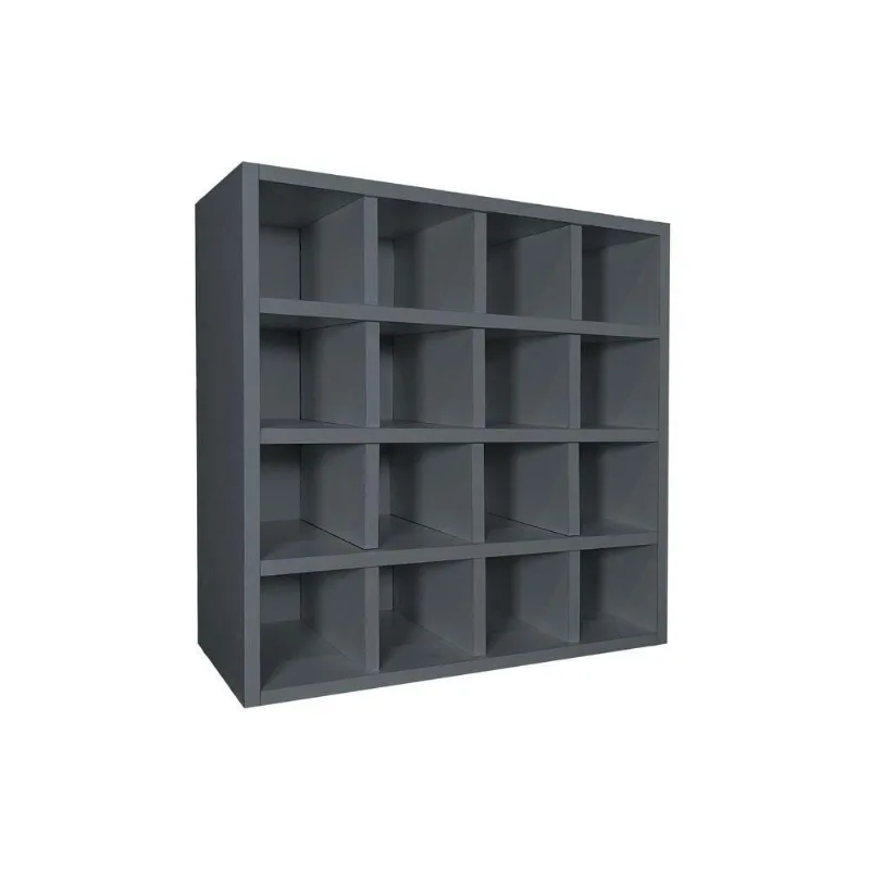Porta Toalha Nicho Toalheiro 16 Lugares 52x52cm Sam M12 - D'rossi Cor Grafite