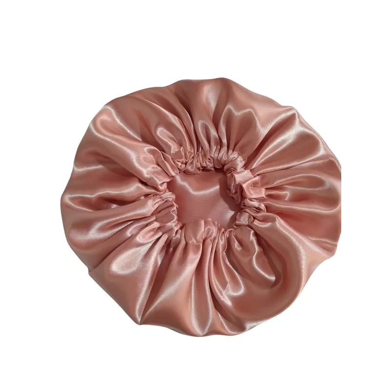 Touca De Cetim Lux Antifrizz De Dormir Em Seda - Salmão