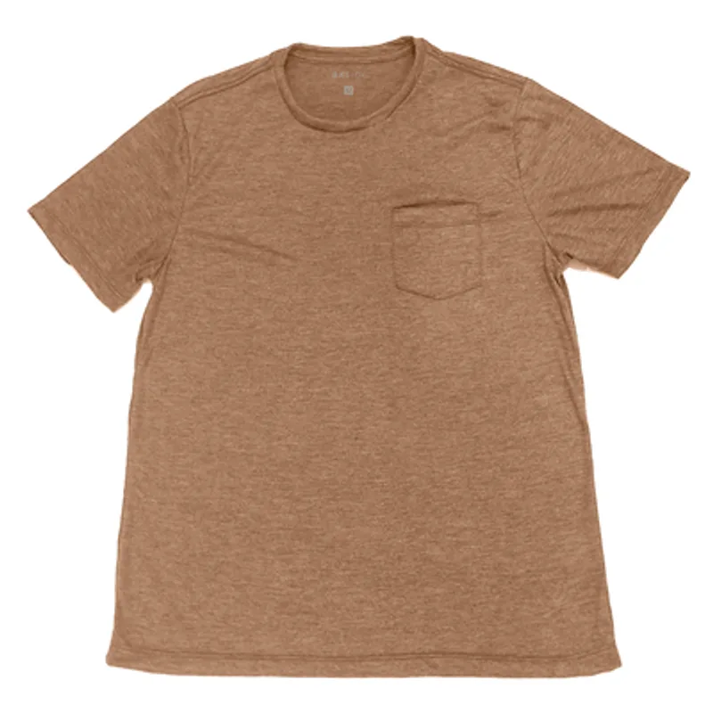 Camiseta Manga Curta Masculina Basic Plus Poliéster e Viscose Bronze Antigo