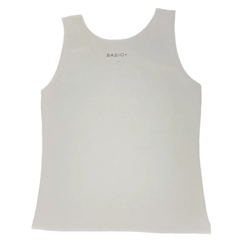 Regata Listrada Feminina Basic+ Poliéster Viscose e Elastano Off White