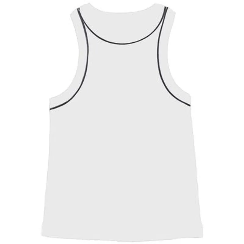 Regata Masculina Anatômica Basic+ Ribana Algodão Branco com Preto GG