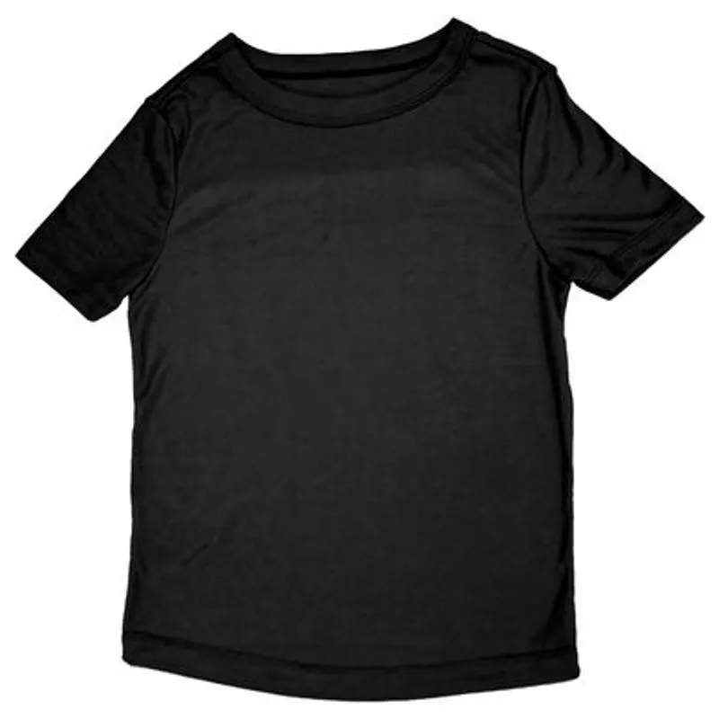 Blusa Feminina Manga Curta Basic+ Ribana Poliéster e Viscose Preta