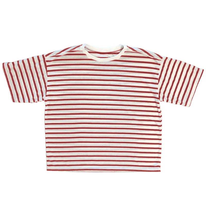 Blusa Listrada Manga Longa Basic+ Algodão e Poliéster Vinho