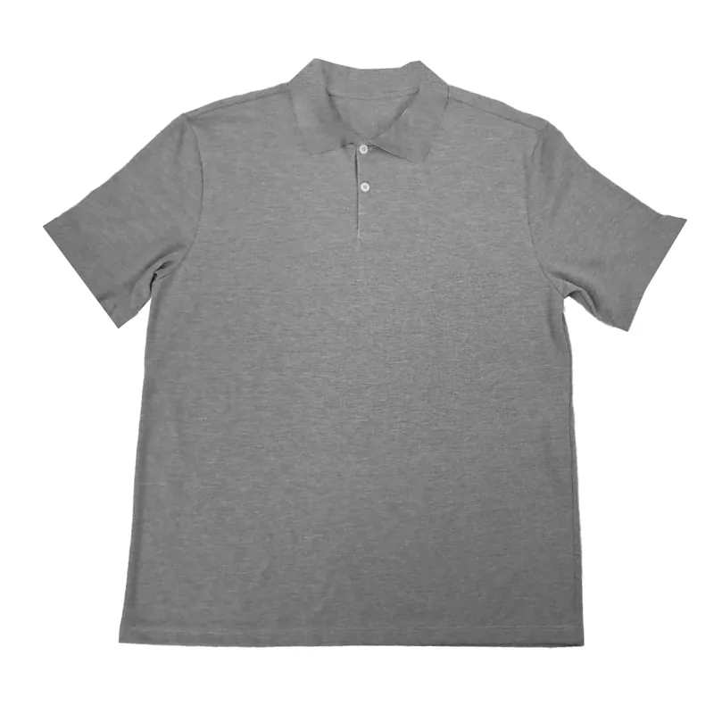 Camisa Polo Masculina Basic+ Piquê Algodão Mescla GG