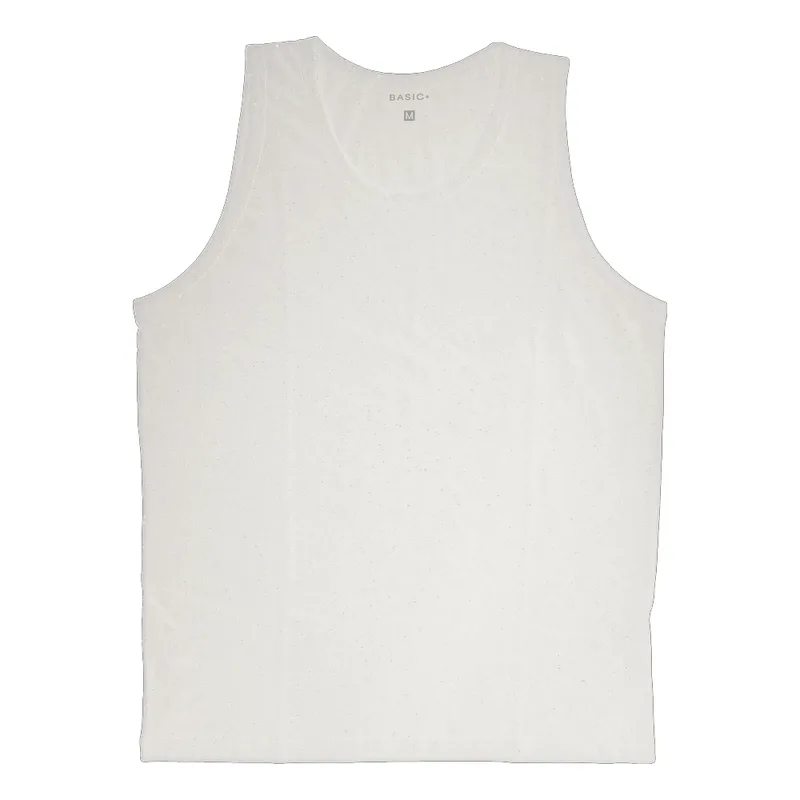 Regata Masculina Basic+ A247 Algodão Off White