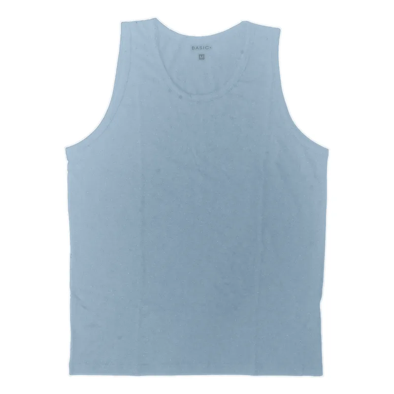 Regata Masculina Regular Basic+ A247 Algodão Azul Claro