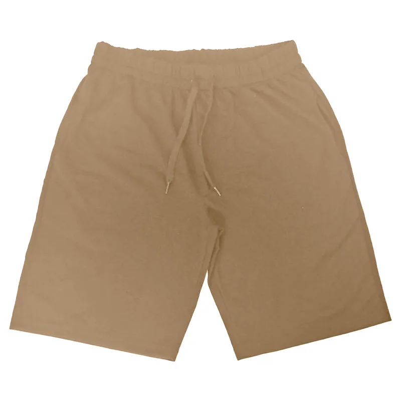 Bermuda Moletinho Masculina Basic+ Poliéster e Algodão Bege