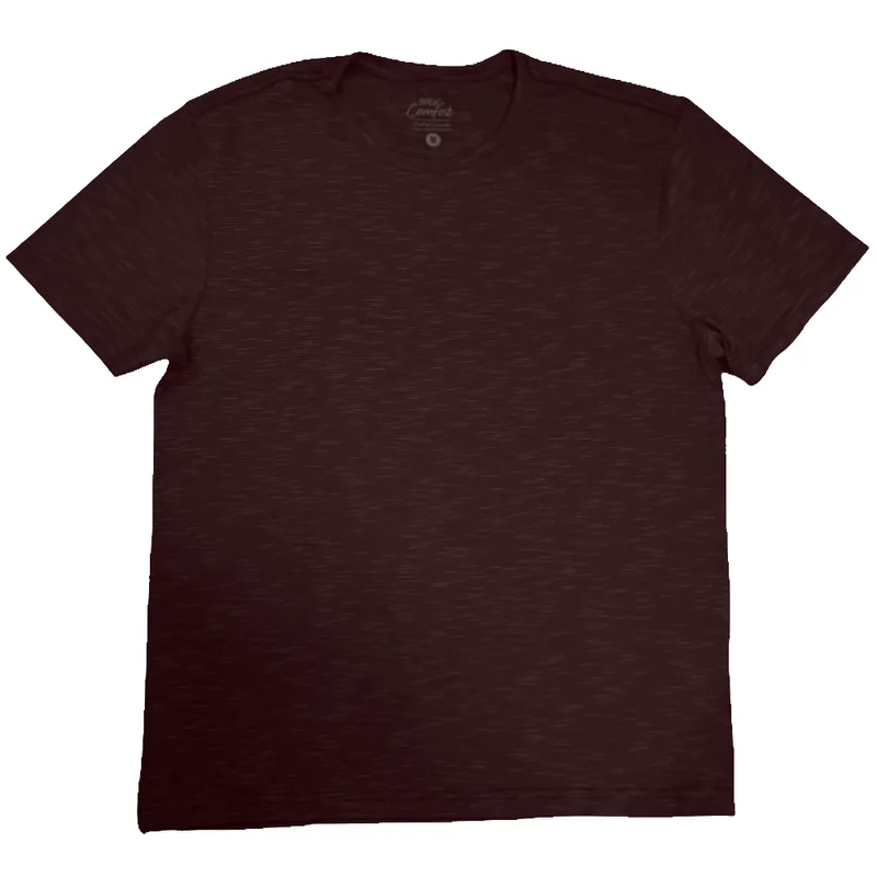 Camiseta Manga Curta Masculina Basic+ Algodão Marrom GG