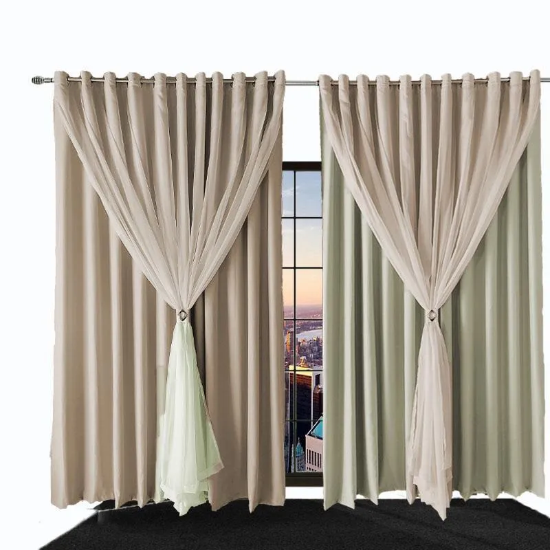 Cortina Blackout Bia Corta Luz 7,00 X 2,30 Quarto Palha