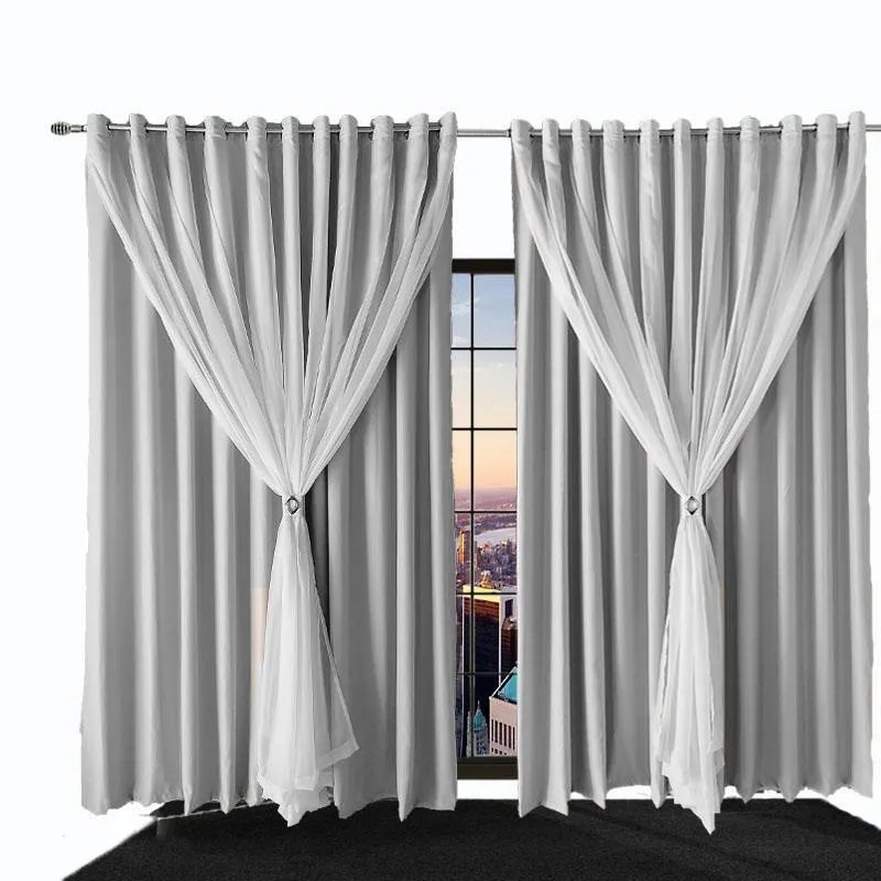 Cortina Quarto Para Sala E Blecaute Bia 6,00 X 2,70 Branco