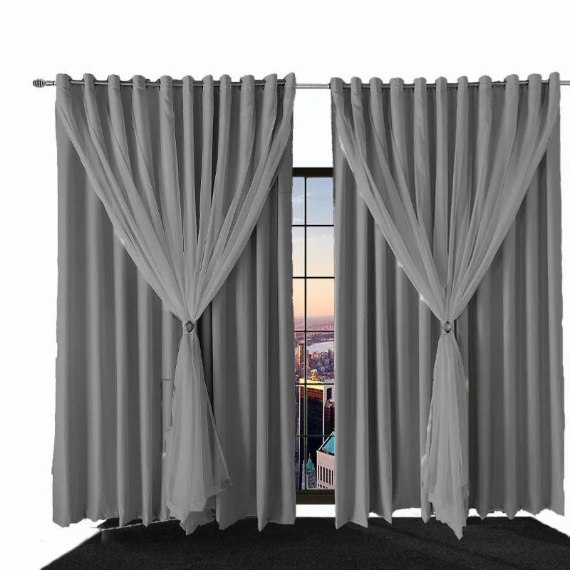 Cortina Blecaute Para Quarto E Sala Bia 4,00 X 2,30 Marrom