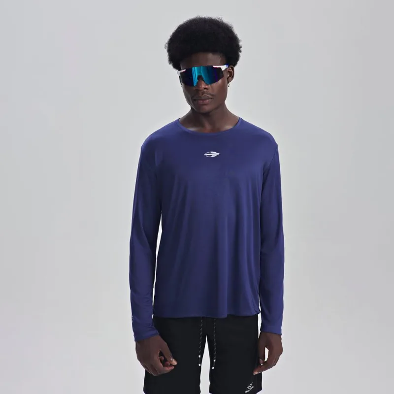 Camiseta manga longa dry masculino adulto Mormaii Azul-marinho GG
