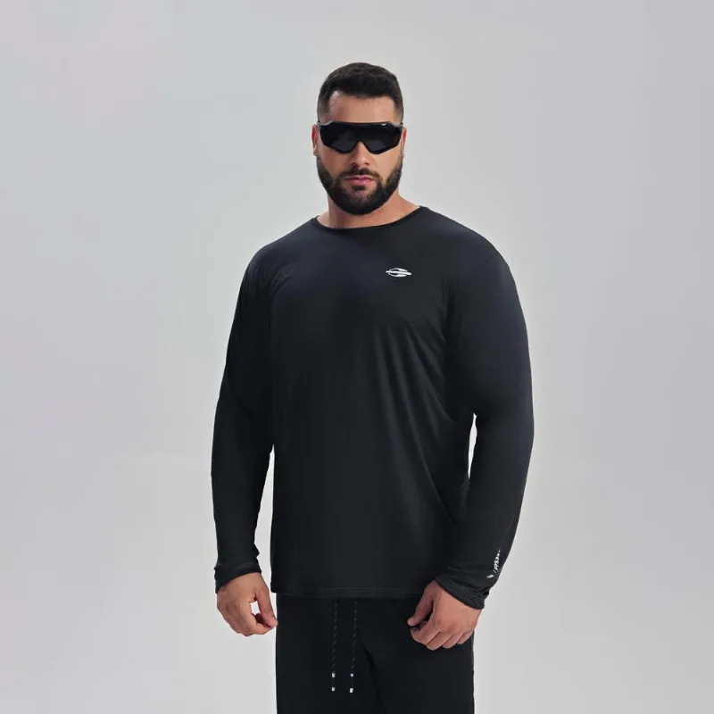 Camiseta manga longa dry extra masculino Mormaii Preto XGGG