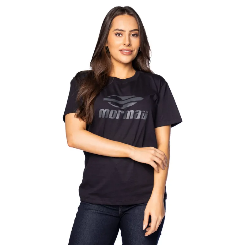 Camiseta Feminina Mormaii Regular Logo Preto - G