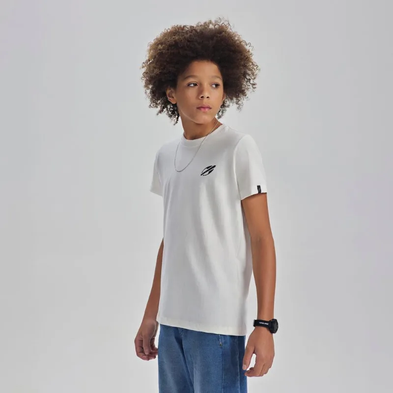 Camiseta manga curta infantil masculino Mormaii Off-white 14