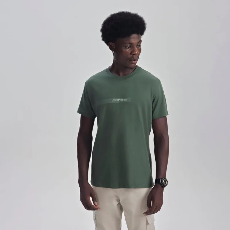 Camiseta manga curta masculino adulto Mormaii Verde M