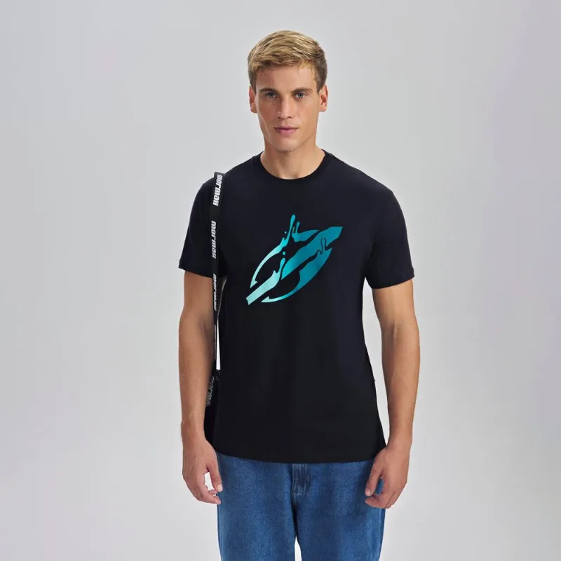 Camiseta manga curta masculino adulto Mormaii Preto P