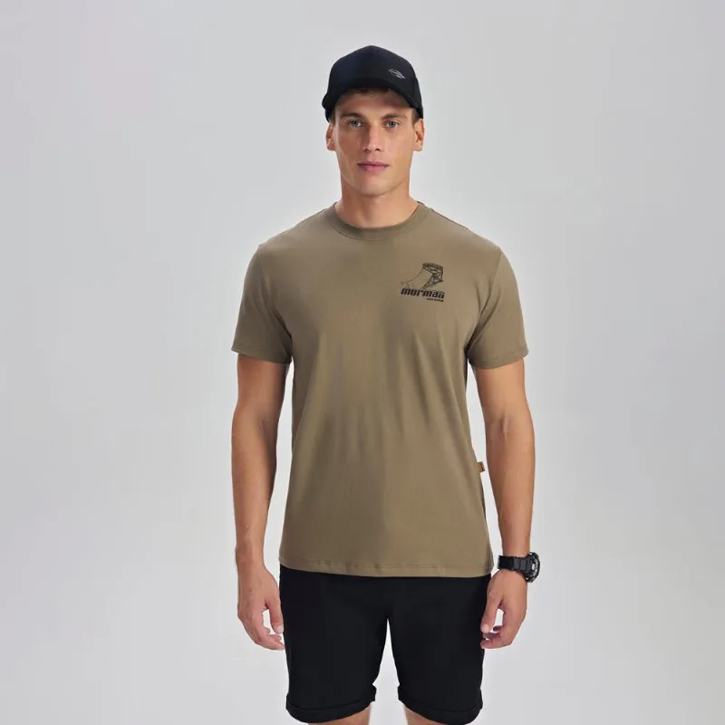 Camiseta manga curta masculino adulto Mormaii Marrom M