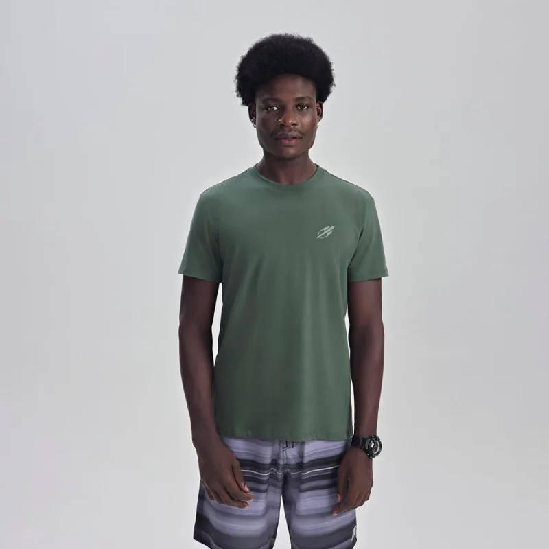Camiseta manga curta masculino adulto Mormaii Verde M