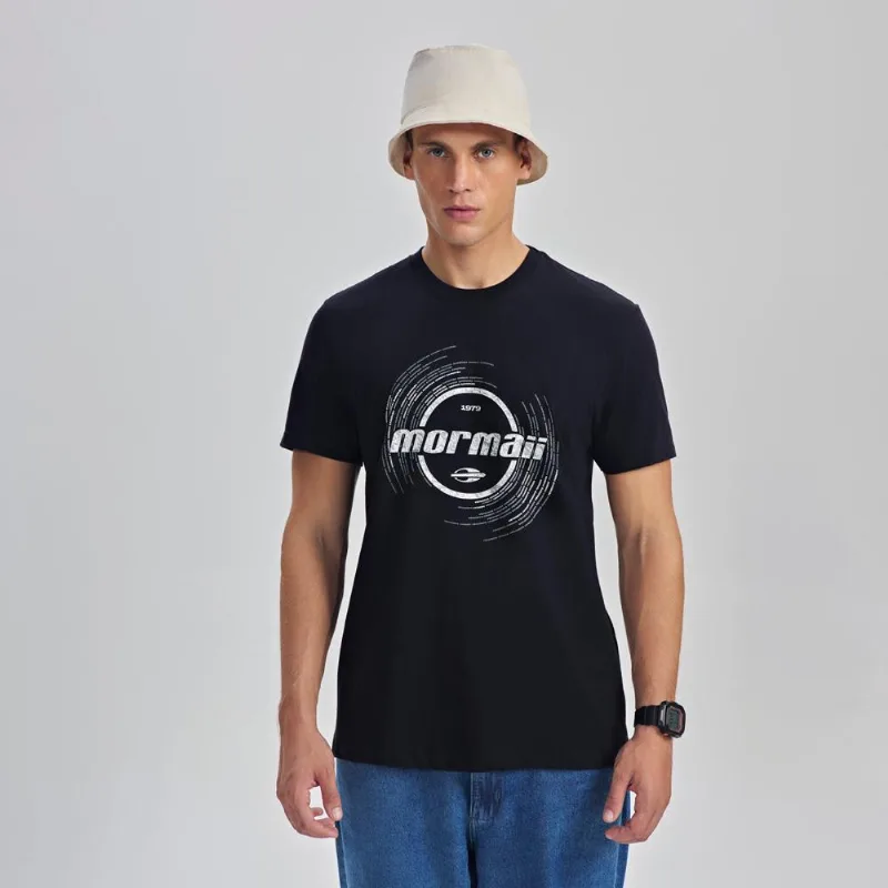 Camiseta manga curta masculino adulto Mormaii Preto M