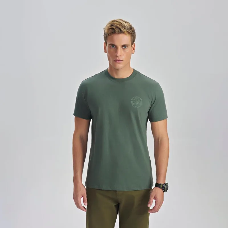 Camiseta manga curta masculino adulto Mormaii Verde P