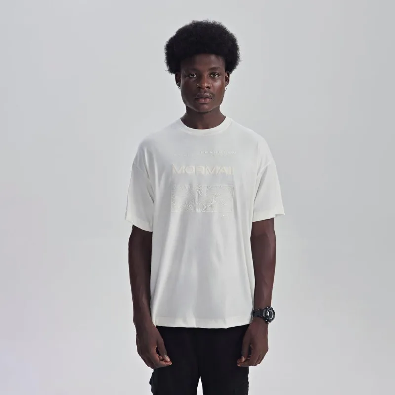 Camiseta manga curta masculino adulto Mormaii Off-white G