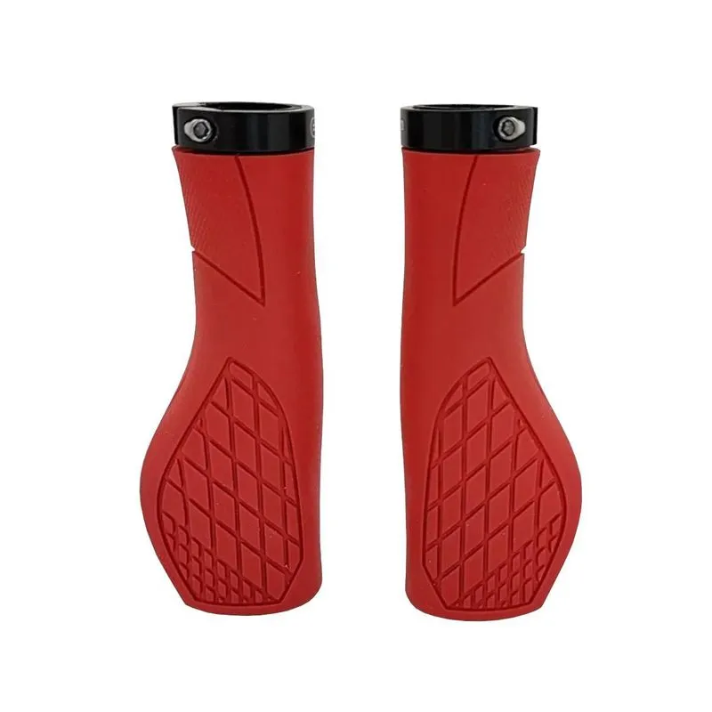 Manopla Elleven Confort Ergonômica 130mm Com Trava Vermelha