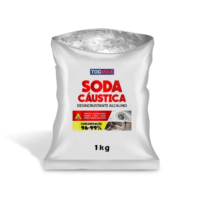 Hidróxido De Sódio 99% Soda Cáustica Em Escamas 1 Kg