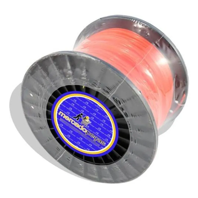 Fio De Nylon Intertec Para Roçadeira 2,5mm Redondo 2kg