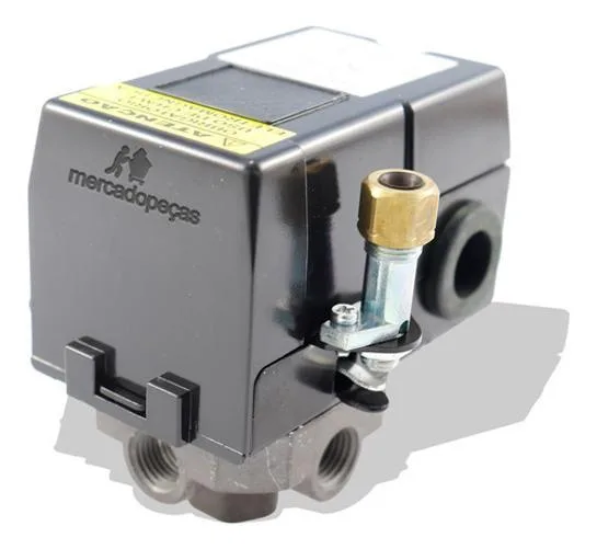 Pressostato Automático Lefoo Alta Pressão 135/175 Psi 4 Vias