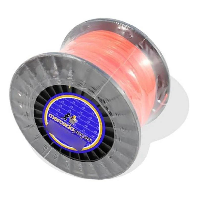 Bobina De Fio Nylon Quadrado Intertec Para Roçadeira 1,8mm 1kg