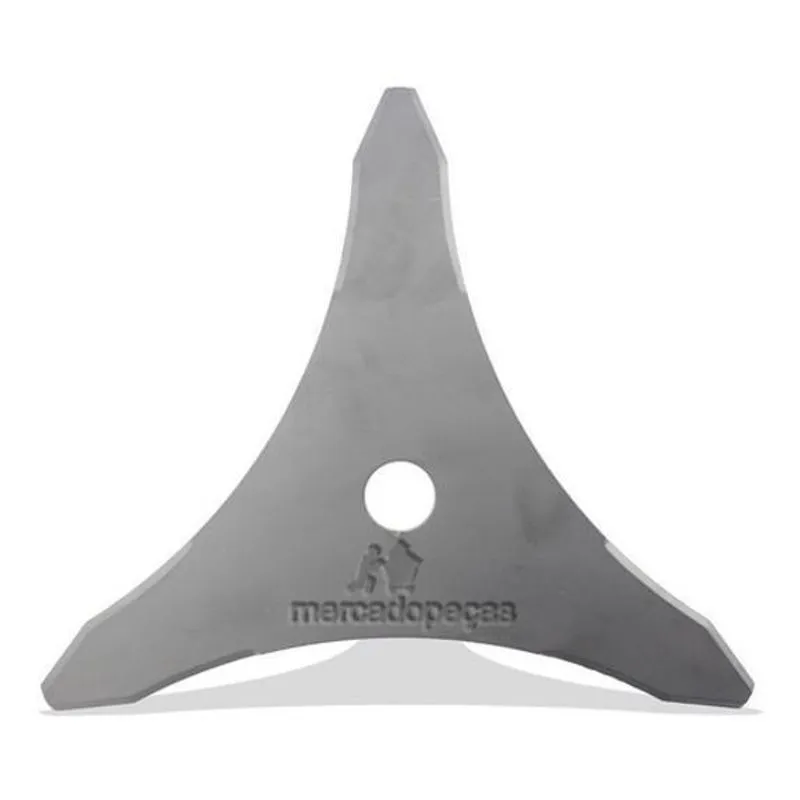 Lâmina Faca 3 Pontas Para Roçadeira 300mm Furo 1 Pol 3,9mm