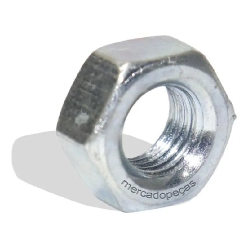Porca Sextava 8mm Rosca Fina Para Roçadeira Intertec 152