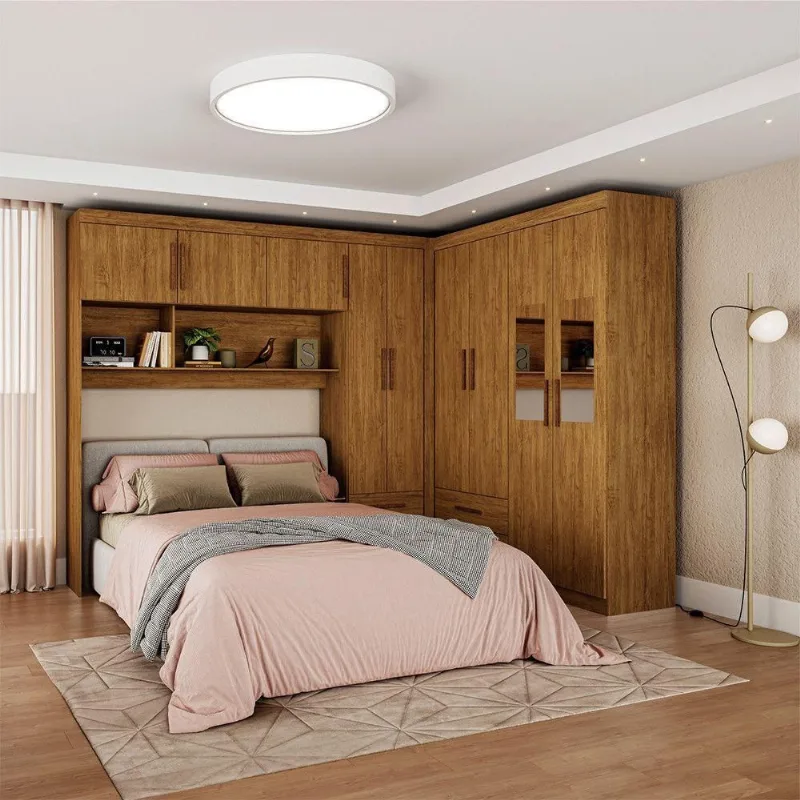 Guarda Roupa Casal Modulado 5 Portas 4 Portas 4 Gavetas - Carioca Móveis