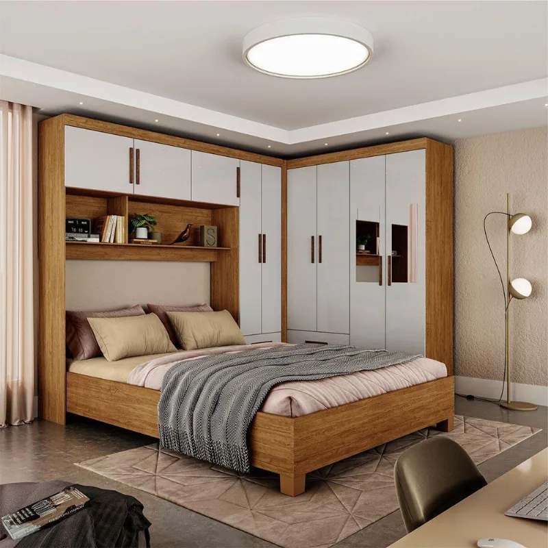 Guarda Roupa Casal Modulado 5 Portas 4 Portas 4 Gavetas. - Carioca Móveis