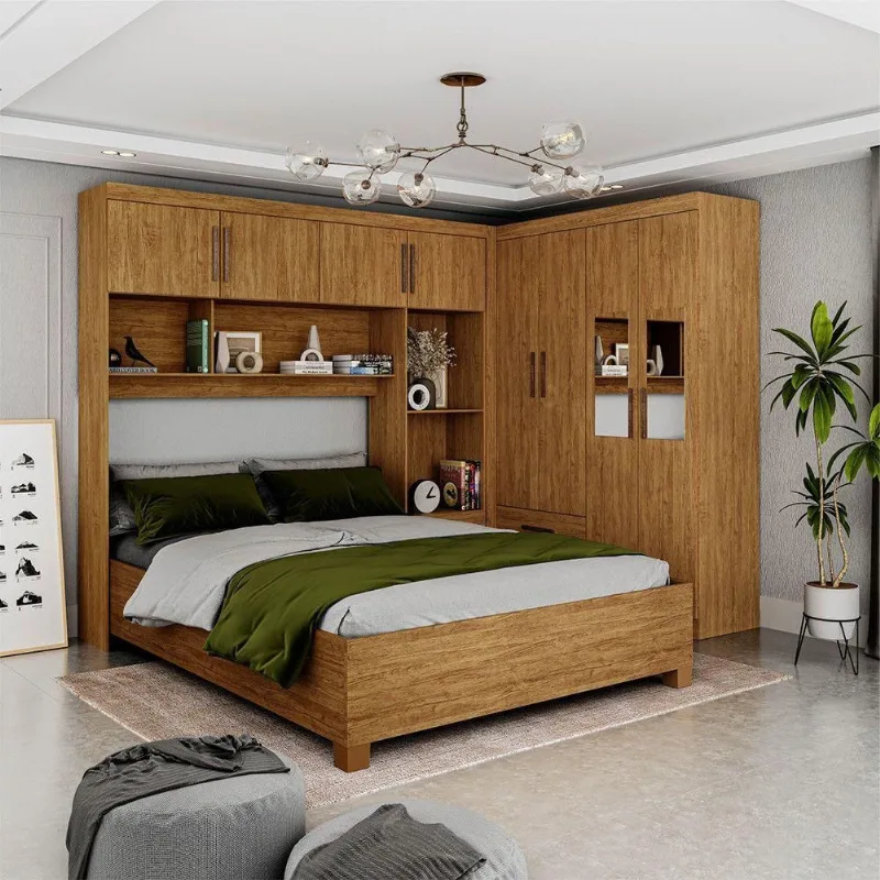 Guarda Roupa Casal Modulado 4 Portas 4 Portas e 4 Gavetas - Carioca Móveis