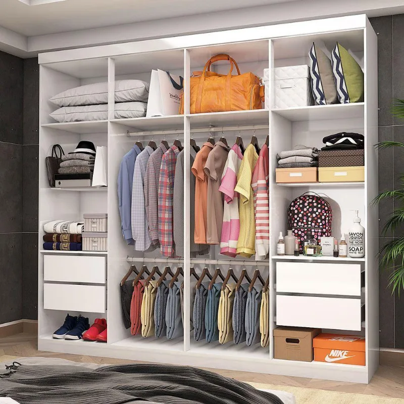 Closet Casal Rubi 4 Gavetas Branco - Carioca Móveis