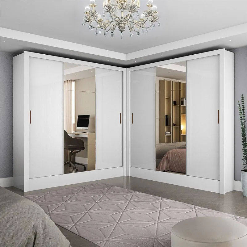 Closet Casal Duplo Dubai 6 Portas Plus 6 Gavetas Branco - Carioca Móveis