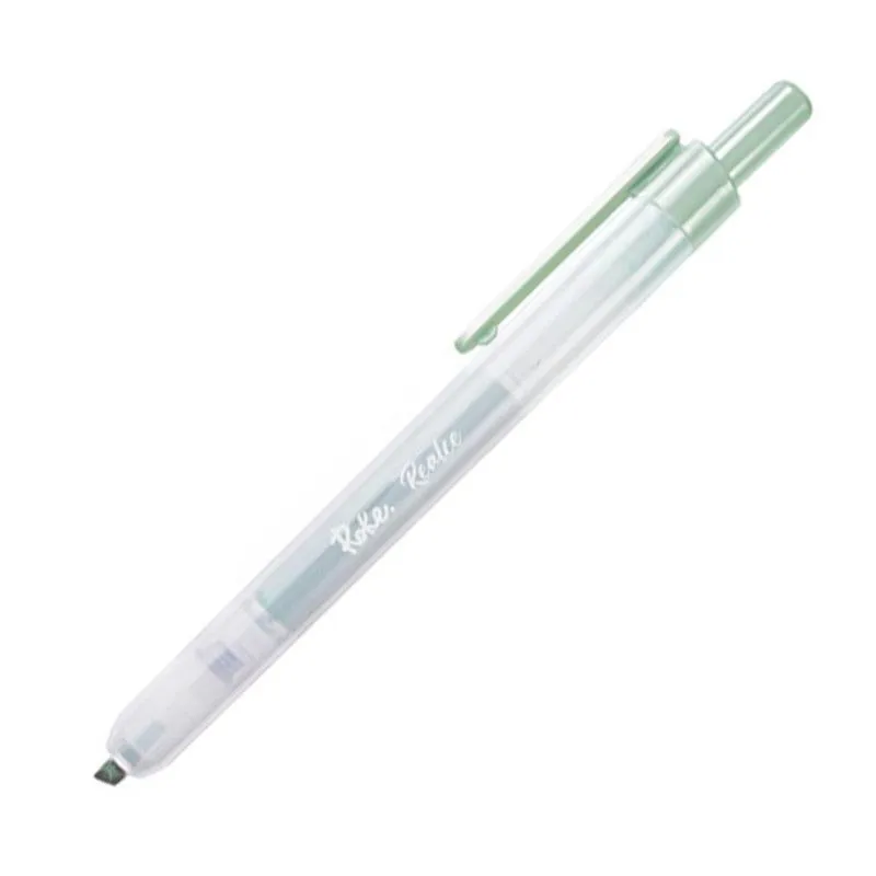 Caneta Marca-texto Retrátil Realce Verde 1und Roke