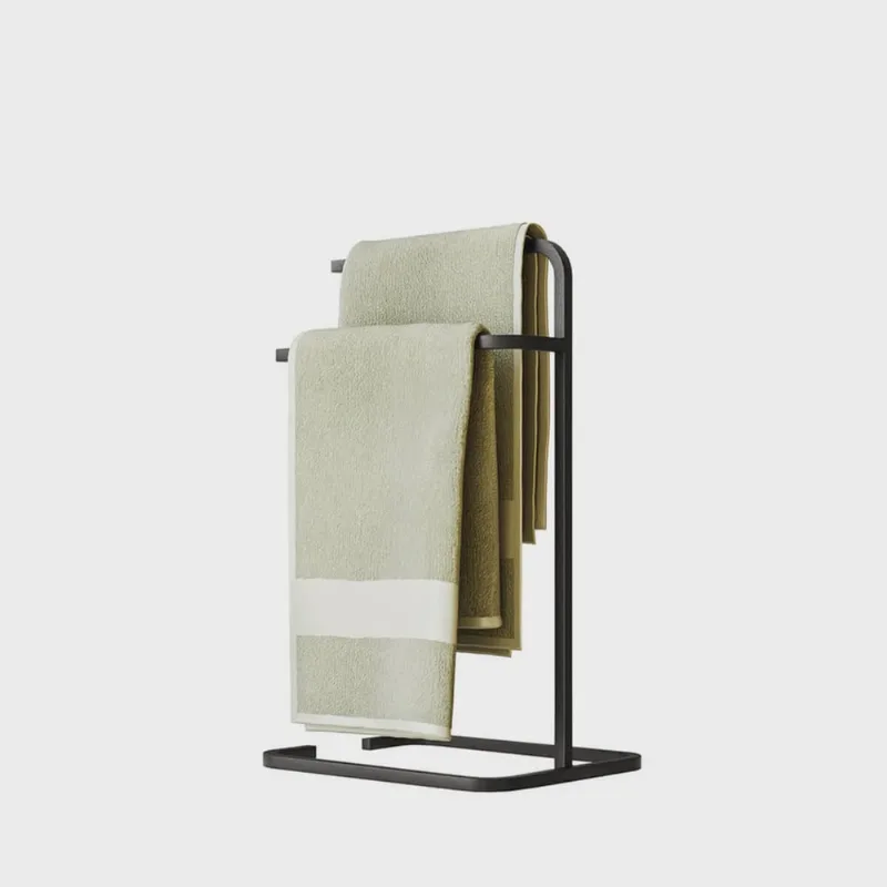 Suporte Porta Toalha de Rosto Duplo para Bancada de Banheiro Lavabo - ÉdeCasaMóveis