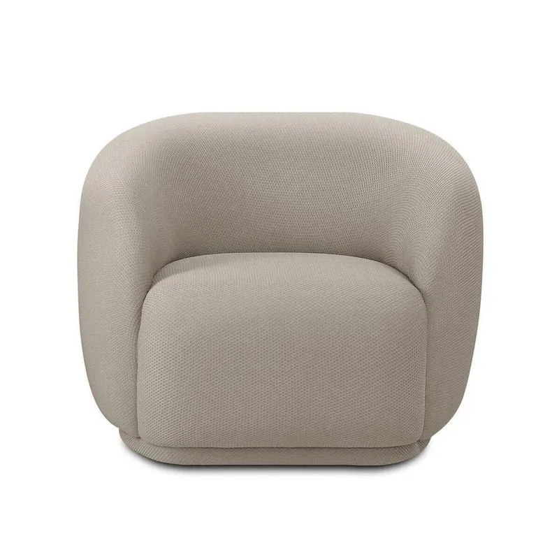 Poltrona Orgânica Giratòria Decorativa Bell Creme Lansofbr