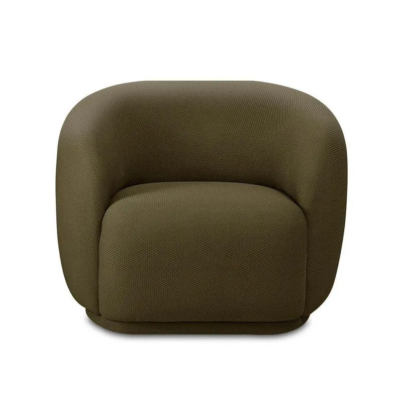 Poltrona Orgânica Giratòria Decorativa Bell Verde Lansofbr
