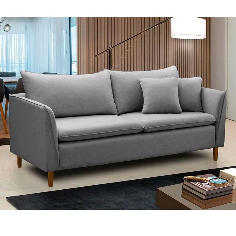 Sofá Living Kassia 2 Lugares 1,84m Azul Lansofbr