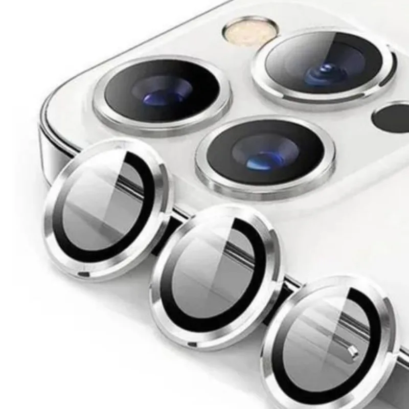 Película Lente Compatível Com iPhone 16 /16 Plus Prata Câmera Armor X-One