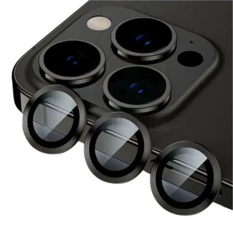 Película Lente Compatível Com iPhone 16 /16 Preta Câmera Armor X-One