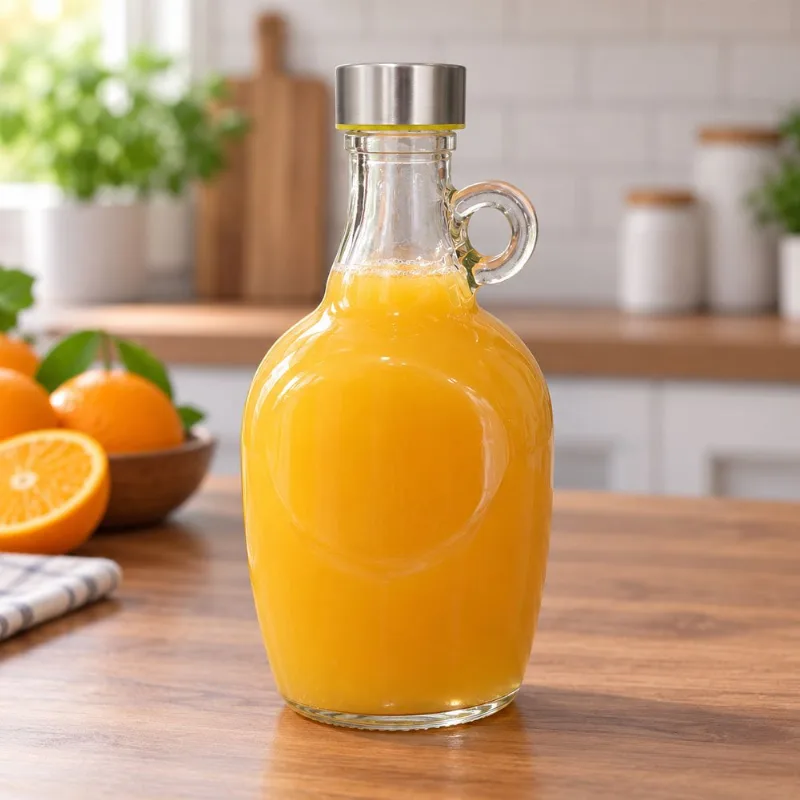 Garrafa Jarra Galão Bebida Água Suco Vidro Transparente 1,1l