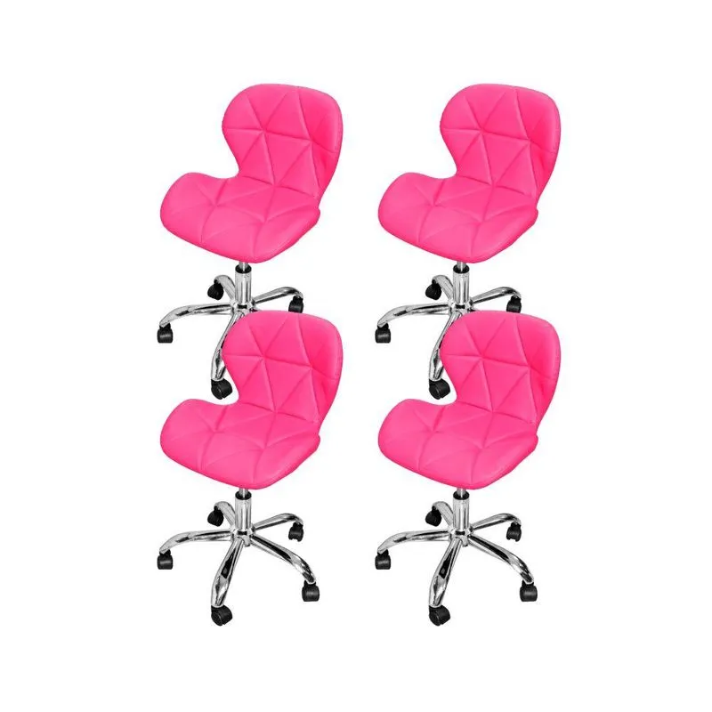 Kit 4 Cadeiras Escritório Giratória Office Eiffel Slim