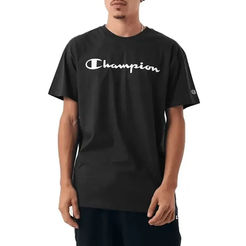 Camiseta Champion Active Script Masculina Preto Casual M