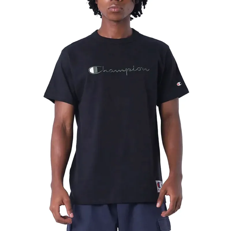 Camiseta Champion Heritage Script 30 Colors Black