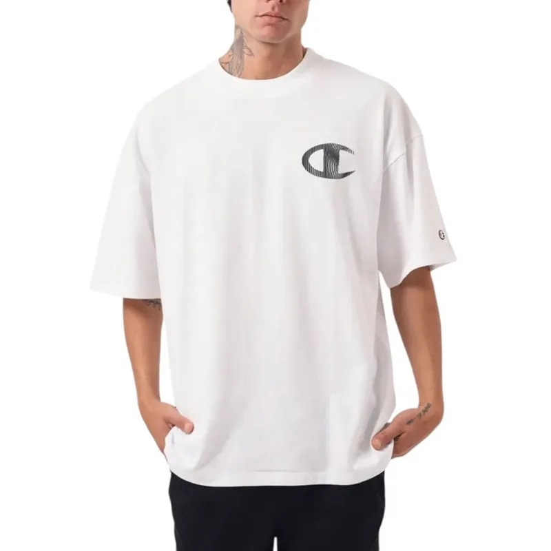 Camiseta Oversized Champion Lines Off White